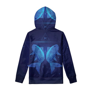 Pisces Horoscope Sign Print Pullover Hoodie