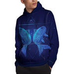 Pisces Horoscope Sign Print Pullover Hoodie