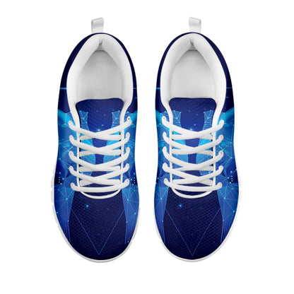 Pisces Horoscope Sign Print White Sneakers