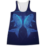Pisces Horoscope Sign Print Women's Racerback Tank Top