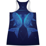 Pisces Horoscope Sign Print Women's Racerback Tank Top