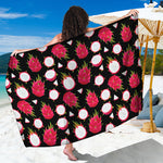 Pitaya Pattern Print Beach Sarong Wrap