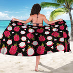 Pitaya Pattern Print Beach Sarong Wrap