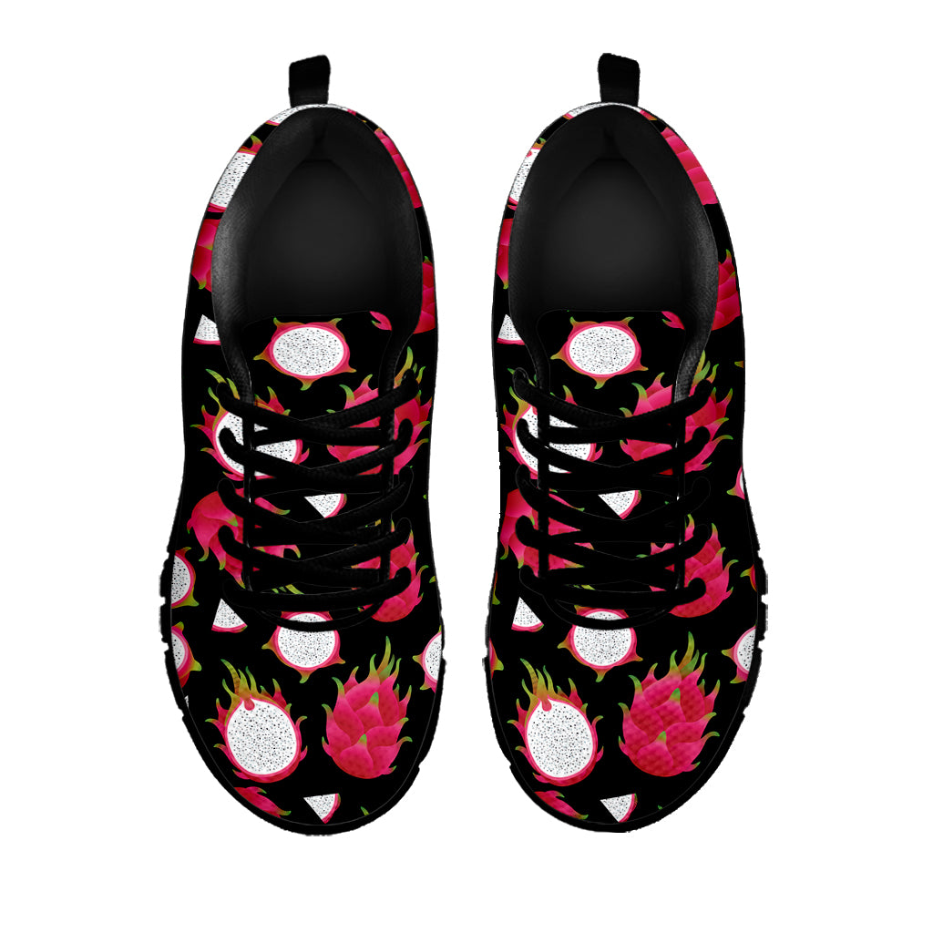 Pitaya Pattern Print Black Sneakers