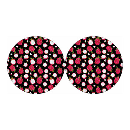 Pitaya Pattern Print Car Coasters