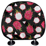 Pitaya Pattern Print Car Headrest Covers