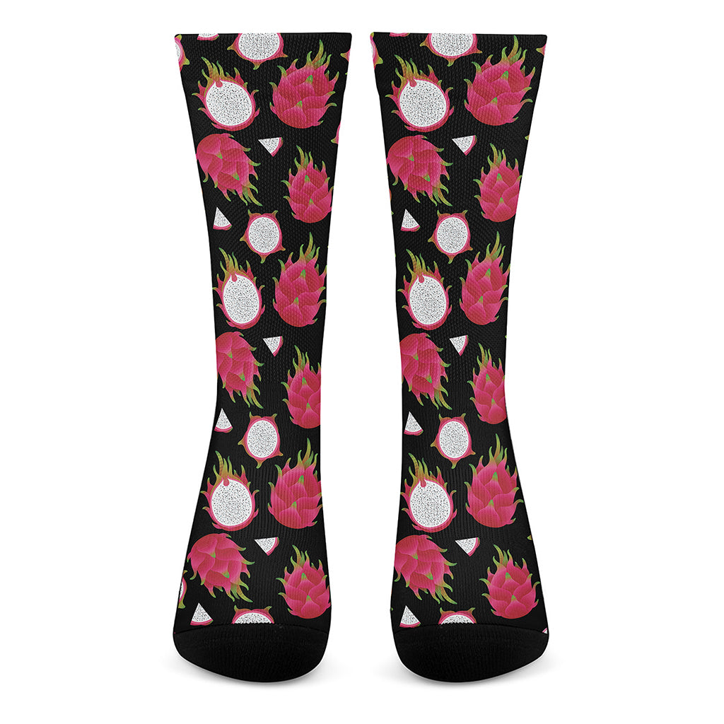 Pitaya Pattern Print Crew Socks