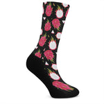 Pitaya Pattern Print Crew Socks