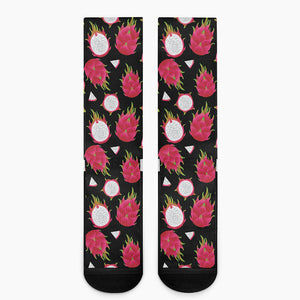 Pitaya Pattern Print Crew Socks