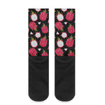 Pitaya Pattern Print Crew Socks