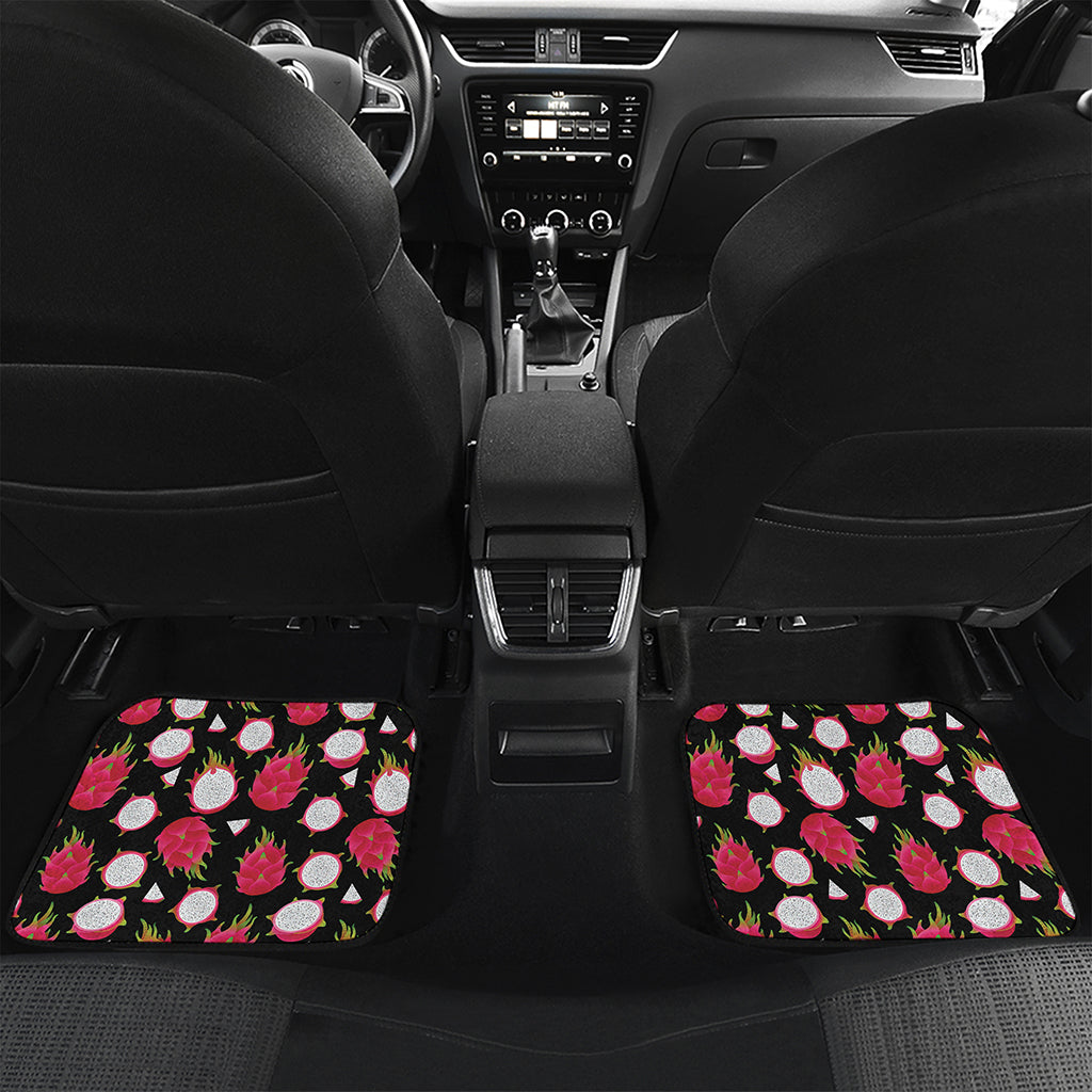Pitaya Pattern Print Front and Back Car Floor Mats