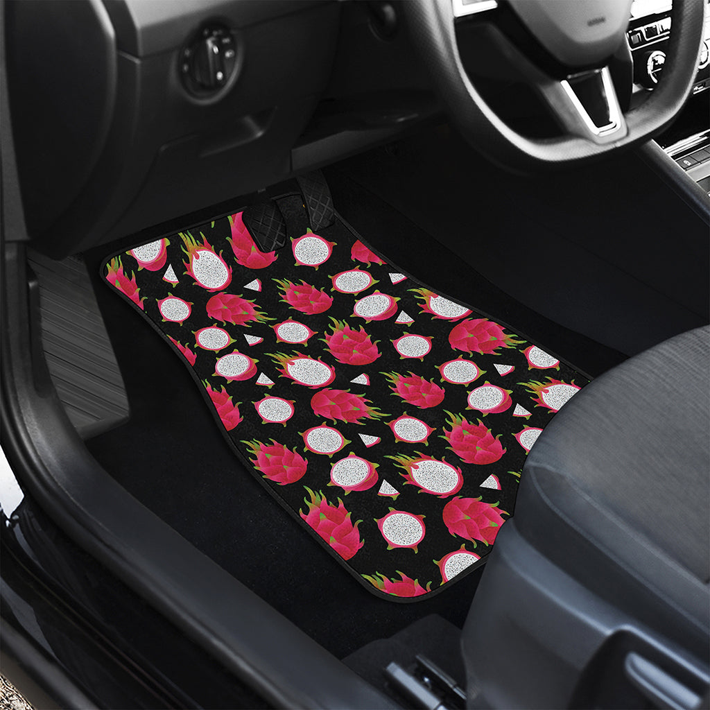 Pitaya Pattern Print Front and Back Car Floor Mats