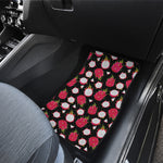 Pitaya Pattern Print Front and Back Car Floor Mats