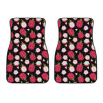 Pitaya Pattern Print Front Car Floor Mats