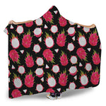 Pitaya Pattern Print Hooded Blanket