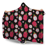 Pitaya Pattern Print Hooded Blanket