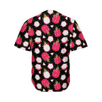 Pitaya Pattern Print Men's Baseball Jersey