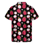 Pitaya Pattern Print Men's Short Sleeve Shirt