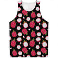 Pitaya Pattern Print Men's Tank Top