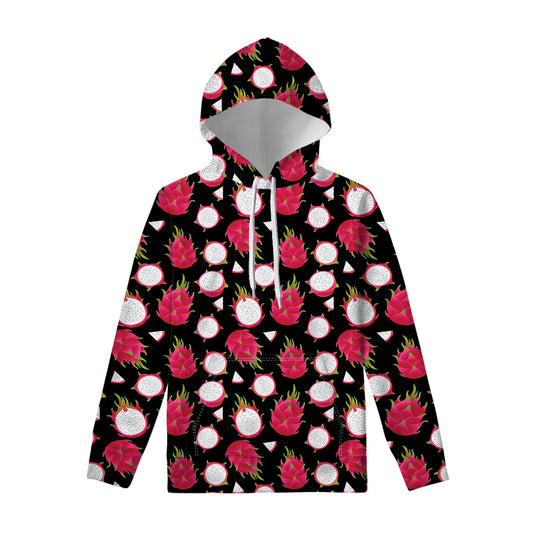 Pitaya Pattern Print Pullover Hoodie