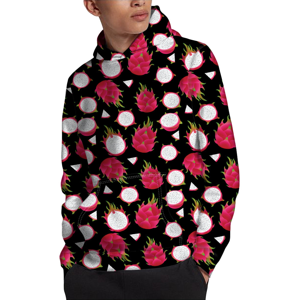 Pitaya Pattern Print Pullover Hoodie