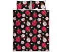Pitaya Pattern Print Quilt Bed Set