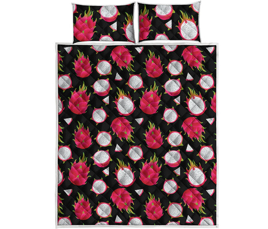 Pitaya Pattern Print Quilt Bed Set