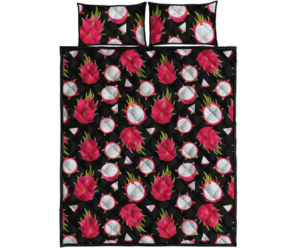 Pitaya Pattern Print Quilt Bed Set
