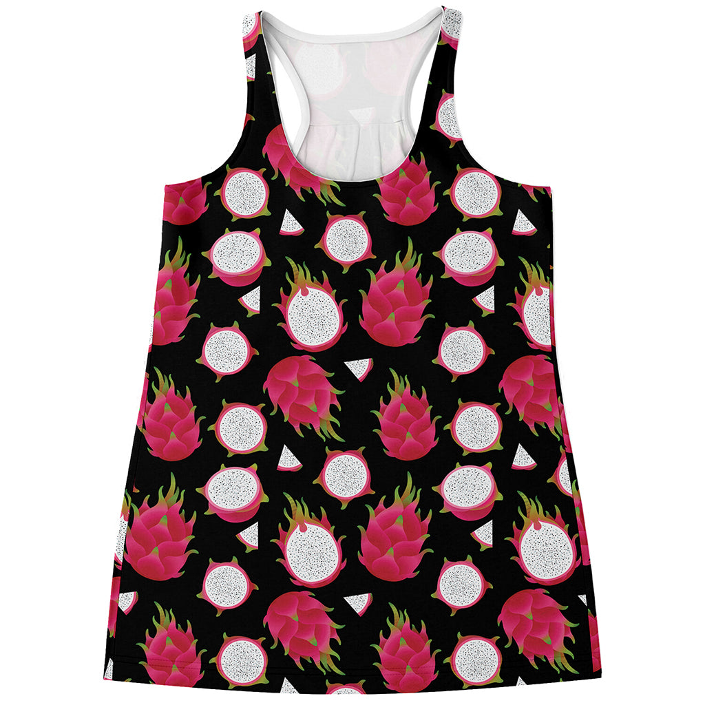 Pitaya Pattern Print Women's Racerback Tank Top