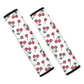 Pixel Cherry Pattern Print Car Seat Belt Covers