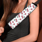 Pixel Cherry Pattern Print Car Seat Belt Covers