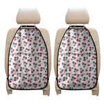 Pixel Cherry Pattern Print Car Seat Organizers