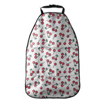 Pixel Cherry Pattern Print Car Seat Organizers