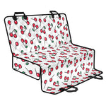 Pixel Cherry Pattern Print Pet Car Back Seat Cover