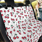 Pixel Cherry Pattern Print Pet Car Back Seat Cover