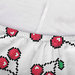 Pixel Cherry Pattern Print Sofa Cover