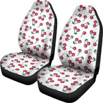 Pixel Cherry Pattern Print Universal Fit Car Seat Covers
