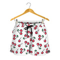 Pixel Cherry Pattern Print Women's Shorts