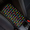 Pixel Christmas Lights Print Car Center Console Cover