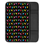 Pixel Christmas Lights Print Car Center Console Cover