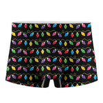 Pixel Christmas Lights Print Men's Boxer Briefs