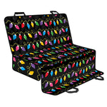 Pixel Christmas Lights Print Pet Car Back Seat Cover