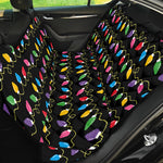 Pixel Christmas Lights Print Pet Car Back Seat Cover