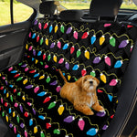 Pixel Christmas Lights Print Pet Car Back Seat Cover