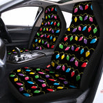 Pixel Christmas Lights Print Universal Fit Car Seat Covers