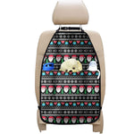 Pixel Christmas Santa Claus Print Car Seat Organizers