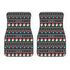 Pixel Christmas Santa Claus Print Front Car Floor Mats