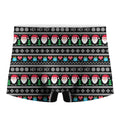 Pixel Christmas Santa Claus Print Men's Boxer Briefs