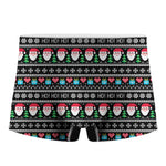Pixel Christmas Santa Claus Print Men's Boxer Briefs