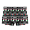 Pixel Christmas Santa Claus Print Men's Boxer Briefs